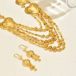 Комплекты из серег из сплава и многослойных ожерелий для женщин&nbsp;VC8959-2