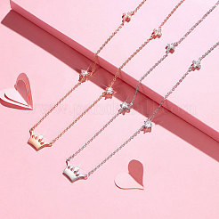 925 серебряное ожерелье с подвеской в виде короны JN676A