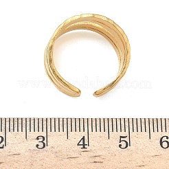 Регулируемые манжеты из нержавеющей стали 304 с открытыми кольцами для женщин&nbsp;RJEW-Z122-03G-06