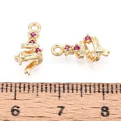 Латунные микро проложить кубического циркония подвески&nbsp;KK-N263-140B-G