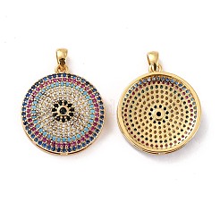 Латунные микро проложить кубического циркония подвески ZIRC-P092-031G-RS