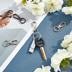 12 шт. двухцветные поворотные застежки из цинкового сплава&nbsp;PALLOY-CA0001-87