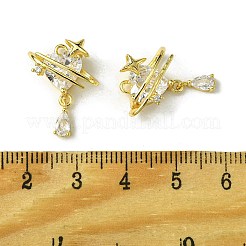 Подвески из латуни с фианитами ко Дню святого Валентина FIND-Z035-03C