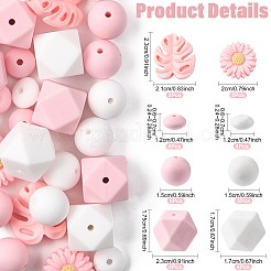 30шт пищевые экологически чистые силиконовые бусины&nbsp;SIL-FS0001-26B