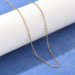 Ионное покрытие (ip) модные унисекс 304 нержавеющая сталь кабель цепи ожерелья NJEW-M047-02