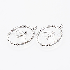 Латунные подвески&nbsp;KK-N232-182P-NF