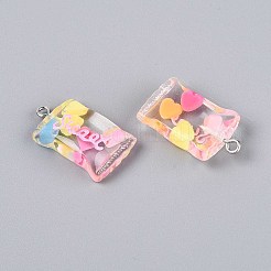 Прозрачные смоляные подвески&nbsp;RESI-T056-06