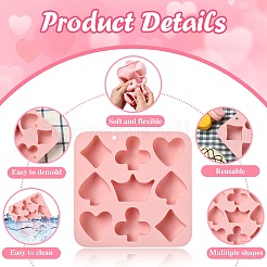 2 шт. силиконовые Молды на тему покера&nbsp;ST-CJ0007-85