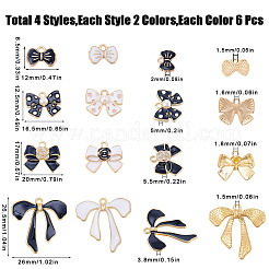 48шт 8 стиля сплава эмалевые подвески&nbsp;ENAM-SC0004-31