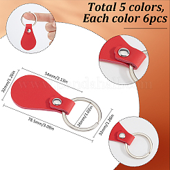 5 цвета сплав заготовки брелоки&nbsp;KEYC-SC0001-28