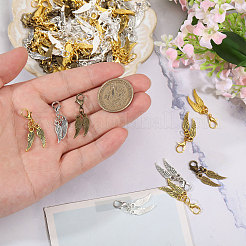 75 шт. подвеска в виде крыла из сплава 5 цветов&nbsp;HJEW-CA00060