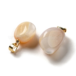 Подвески из натуральной желтой оболочки&nbsp;SSHEL-H071-06G