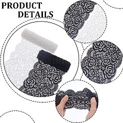 4 ярд 2-цветного нейлона с волнистым краем в виде цветка и листа&nbsp;OCOR-GF0002-60