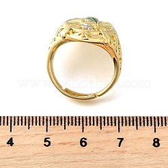 Регулируемые латунные манжеты для женщин&nbsp;RJEW-F181-03G