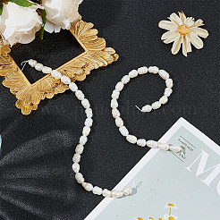 2 нить бусин из натурального культивированного пресноводного жемчуга&nbsp;PEAR-HY0001-05