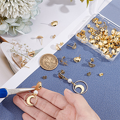 40 шт. фурнитура для сережек-гвоздиков из нержавеющей стали 304 STAS-UN0063-92