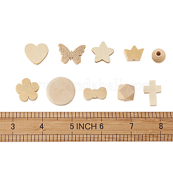 Необработанные деревянные бусины и подвески WOOD-TA0001-32