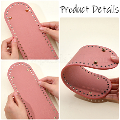 3 шт. 3 цвета овальные сумки из искусственной кожи для вязания крючком&nbsp;AJEW-CL0001-77