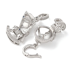 Латунный микро-паве кубический цирконий KK-A279-19P