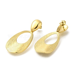 Ионное покрытие (ip) 304 нержавеющая сталь серьги-гвоздики в форме капли для женщин&nbsp;EJEW-S227-53G