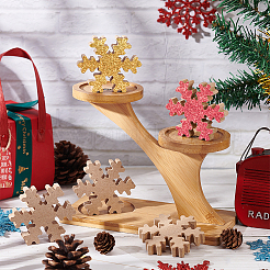 10 шт. МДФ деревянная пустая витрина украшения AJEW-BC0002-06B