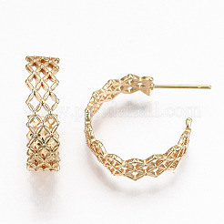Серьги-кольца из латуни KK-R117-044-NF