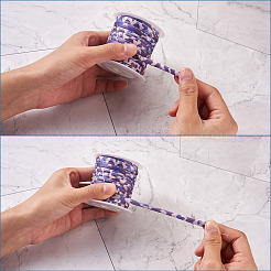 4 цветной плоский эластичный шнур из полиэстера&nbsp;EC-TA0001-03A