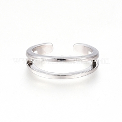 Латунные кольца на пальцах манжеты RJEW-G100-05P