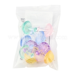 10 шт. двухцветные светящиеся подвески-грибы из эпоксидной смолы&nbsp;RESI-FS0001-99