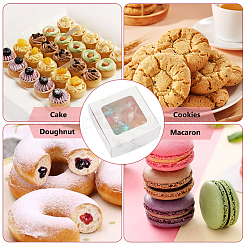 Коробка для хранения конфет из бумаги с мраморным принтом CON-WH0084-92B