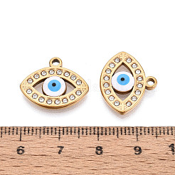 Подвески из нержавеющей стали 304 со стразами&nbsp;STAS-N110-52A-G