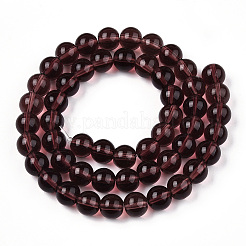 Прозрачные стеклянные бусины&nbsp;LS-GLAA-T032-T8mm-19