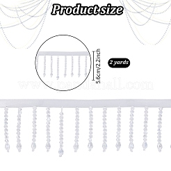 1шт. лента с кисточками из стеклянных бусин&nbsp;OCOR-AN0001-07