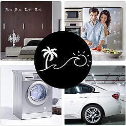 Пляжная тема ПВХ мультфильм самоклеющиеся автомобильные наклейки FIND-WH0152-165B