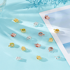 90 шт. 3-х цветные литые трубчатые дужки&nbsp;FIND-LP0001-77