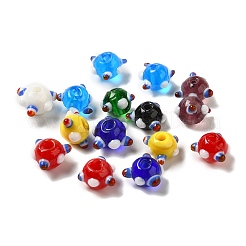 Бусины лэмпворк в виде тыквы ручной работы LAMP-P064-02A