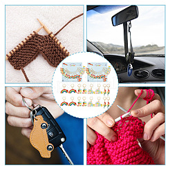 Подвесные маркеры петель из сплава эмали HJEW-AB00345