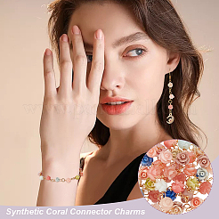 5 шт. подвески-коннекторы из синтетического коралла&nbsp;FIND-GA0004-11