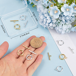 10 шт. 2-х цветные латунные застежки-тоглы&nbsp;KK-BBC0013-27