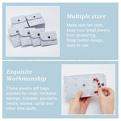 12 шт. 4-х стилистический портативный чехол для карт из фетра ABAG-GA0001-21B