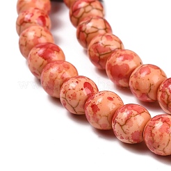 Синтетических нитей бирюзовые бусы TURQ-F019-03