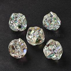 УФ-покрытие радужными переливающимися акриловыми бусинами OACR-H015-09