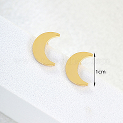 Модные и милые серьги-гвоздики Moon 201 из нержавеющей стали&nbsp;OA0513