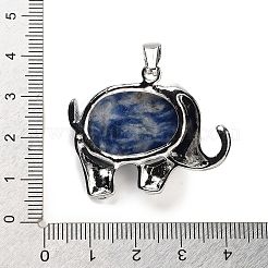 Натуральные синие пятна яшмы подвески G-G112-01P-12