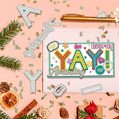 Углеродистая сталь разрезает трафареты DIY-WH0309-1433