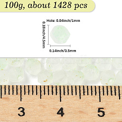100 г матовых стеклянных бусин&nbsp;FGLA-PA0001-01D