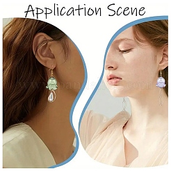 12шт 6 цвета прозрачные стеклянные бусины GLAA-YW0004-85