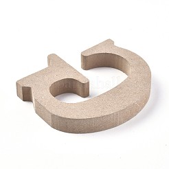 Письмо незаконченные кусочки дерева&nbsp;DIY-WH0162-62G