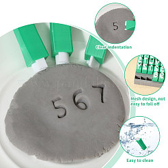 Наборы глиняных штампов с заглавными буквами из пластика&nbsp;DIY-WH0591-269B