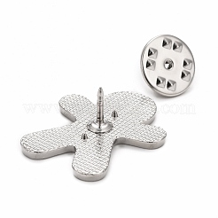 Рождественский пряничный человечек эмалированная булавка JEWB-G010-16P